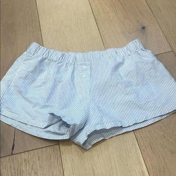 Brandy Melville Light Blue Striped Shorts - Picture 8 of 8